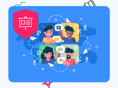 Social Media in Business Presentation Image