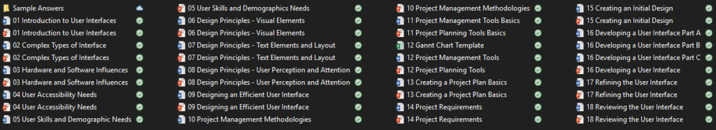 Component 1: Exploring User Interface Design Principles and Project Planning Techniques Contents