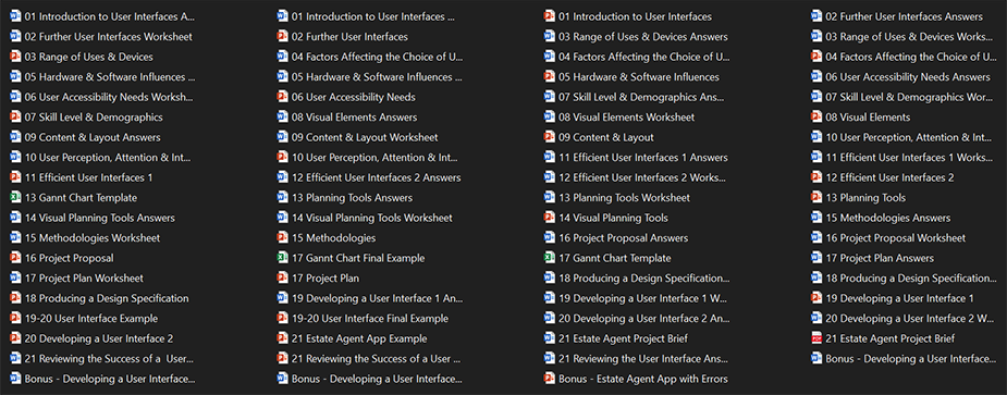 Exploring User Interface Design Resources Content